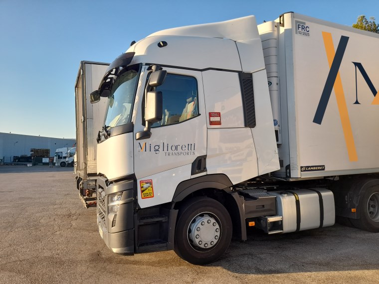 Un camion Transports Miglioretti pour votre chaîne logistique